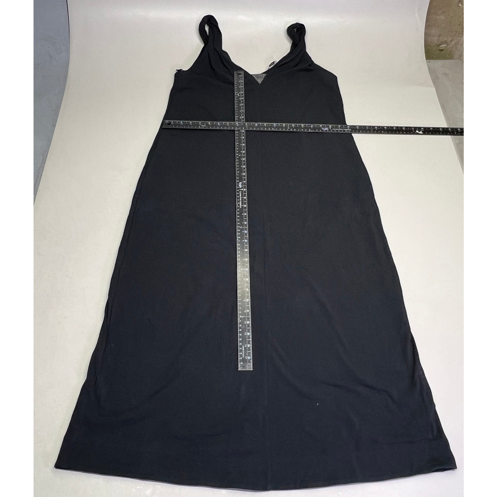 BRUNELLO CUCINELLI Ankle Dress W/ Shimmer Chest Accent 98% Cotton Women's Sz L - Picture 3 of 10